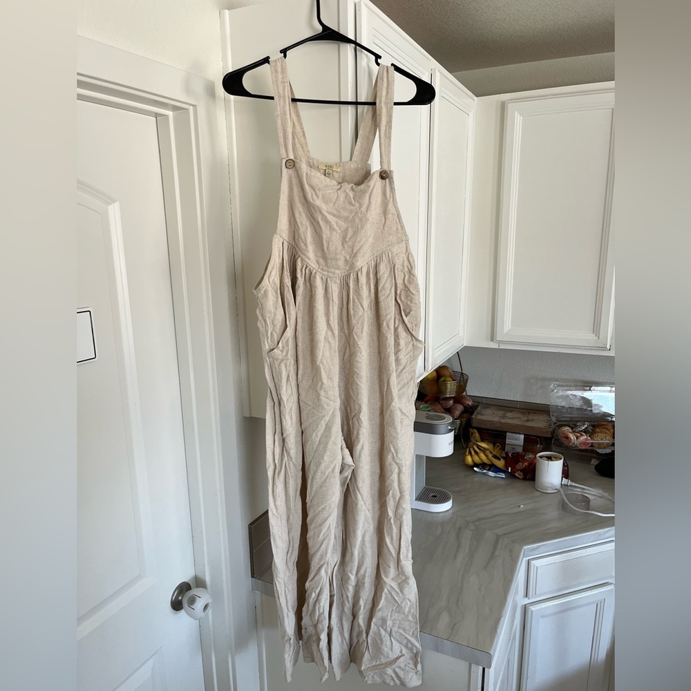 Pink Blush Maternity Jumpsuit